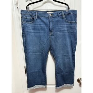 Levi's 311 Shaping Skinny Capri Jeans Women's Size 24W Blue Denim